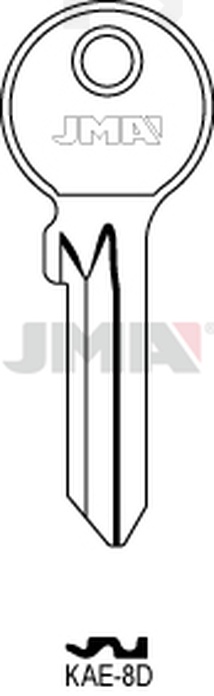 JMA KAE-8D Cilindričan ključ (Silca KLE7X / Errebi KAL10)