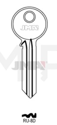 JMA RU-8D Cilindričan ključ (Silca RU6 / Errebi RU21)