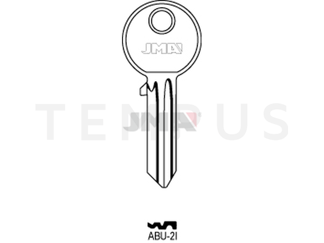 ABU-2I Cilindričan ključ (Silca AB10R  / Errebi AU7R ) 12472