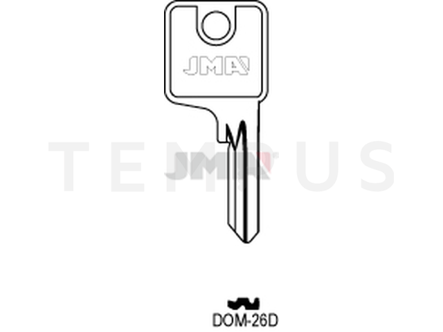 DOM-26D Cilindričan ključ (Silca DM63 / Errebi DM36) 12868