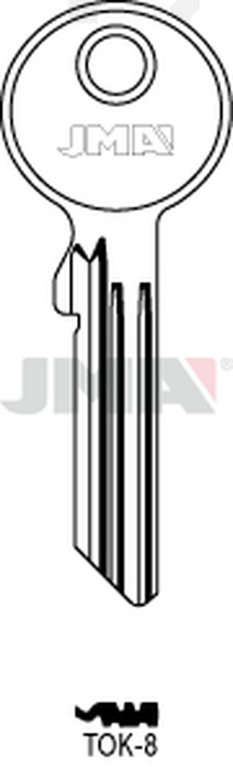 JMA TOK-8 Cilindričan ključ (Silca TO8X13 / Errebi TKX13)