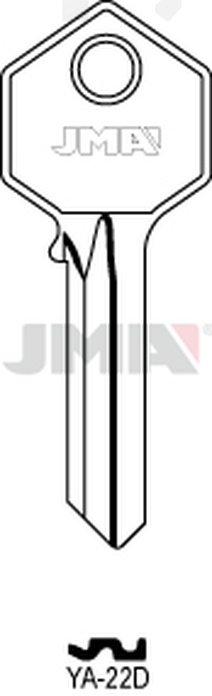 JMA YA-22D Cilindričan ključ (Silca YA31 / Errebi YI6D)