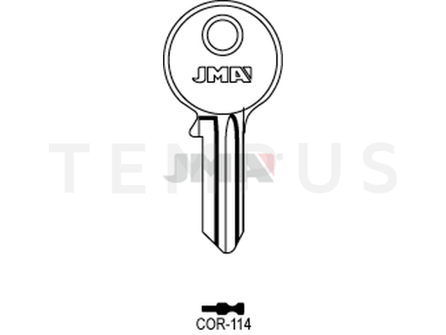 COR-114 Cilindričan ključ (Silca CB83 / Erreb CO38i) 12755