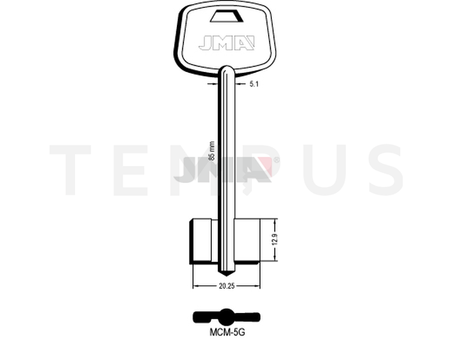 MCM-5G  Kasa ključ (Errebi 1MD5) 13449