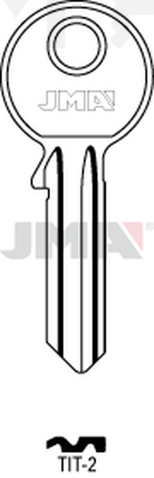 JMA TIT-2 Cilindričan ključ (Silca TN2R / Errebi TT5S)