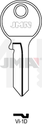 JMA VI-1D Cilindričan ključ (Silca VI081 / Errebi V5S)