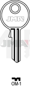 JMA OM-1 Cilindričan ključ (Silca OMR1R / Errebi MIC11R)