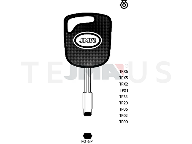 TP00FO-6.P (Silca FO21T0 / Errebi T00TB1P) 13848