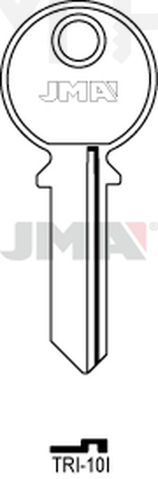 JMA TRI-10I Cilindričan ključ (Silca TL2R / Errebi TR5)