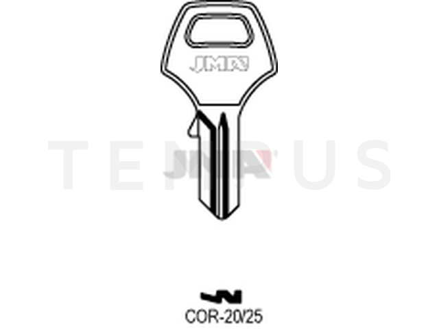 COR-20-25 Cilindričan ključ (Silca CB9 / Errebi CO3PD) 12765