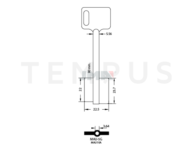 MAU-5G Kasa ključ 16604