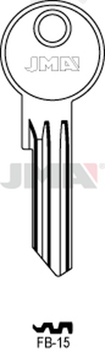JMA FB-15 Cilindričan ključ (Silca FB17RX / Errebi F29RL)