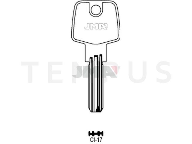 CI-17 Specijalan ključ (Silca CS48 / Errebi AU51, AU55, C21) 12706