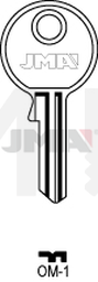 JMA OM-1 Cilindričan ključ (Silca OMR1R / Errebi MIC11R)