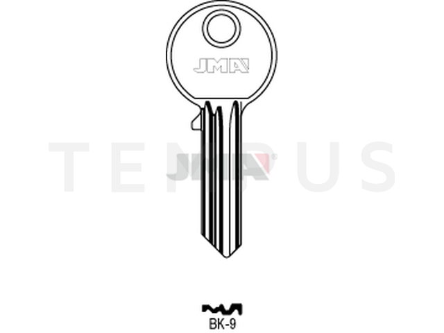 BK-9 Cilindričan ključ (Silca BK7R-3 / Errebi KS3PZ) 12604