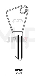 JMA VA-36 Cilindričan ključ (Silca VAC87 / Errebi VC51, VC58, VCPP)