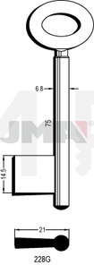 JMA 228G Kasa ključ (Silca 9601)
