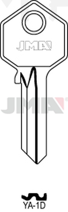JMA YA-1D Cilindričan ključ (Silca YA226 / Errebi YI5D)