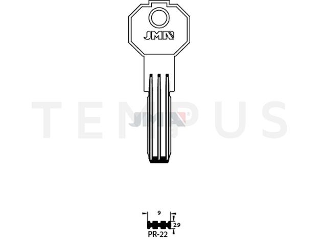 PR-22 Specijalan ključ (Silca PF20 / Errebi P15) 13604