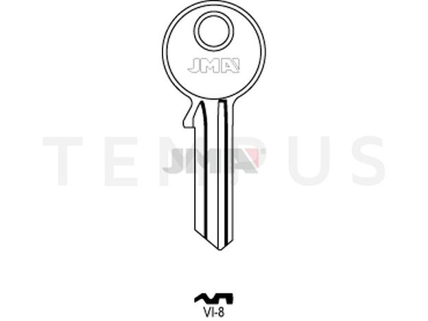 VI-8 Cilindričan ključ (Silca VI3R / Errebi VS5R) 14056