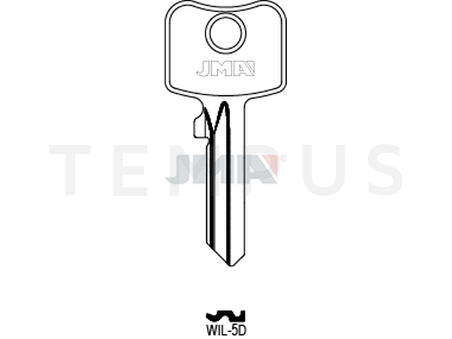 WIL-5D Cilindričan ključ (Silca WK55 / Errebi WI5D1) 14082