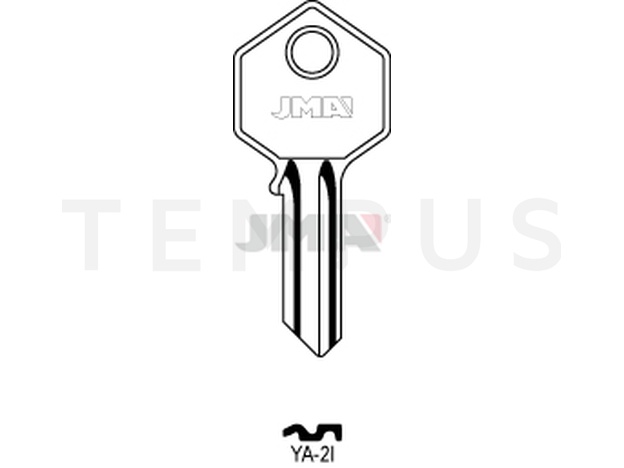 YA-2I Cilindričan ključ (Silca YA6R / Errebi YI4S) 14101