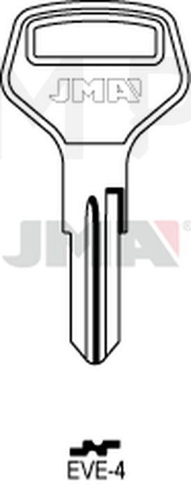 JMA EVE-4 Cilindričan ključ (Silca ED2 / Errebi EVG2)