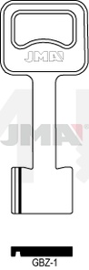 JMA GBZ-1 Kasa ključ (Silca GBZ1 / Errebi 1GBZ1)