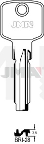 JMA BRI-28 Specijalan ključ (Silca BD13 / Errebi BD21)