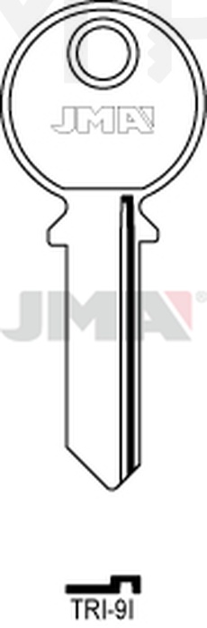 JMA TRI-9I Cilindričan ključ (Silca TL5R / Errebi TR6)