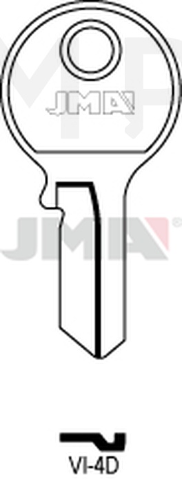 JMA VI-4D Cilindričan ključ (Silca VI083 / Errebi V4RS)