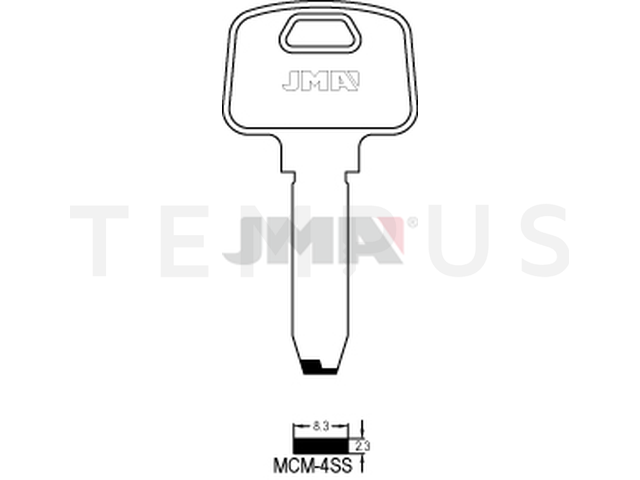 MCM-4SS Specijalan ključ (Silca MC9X / Errebi MD12) 13448