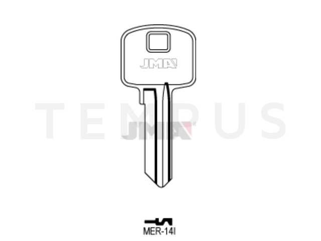 MER-14I Cilindričan ključ (Silca MER13R / Errebi MR13) 20456