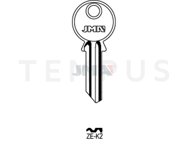 Jma ZE-K2 Cilindričan ključ (Silca ZE3R / Errebi ZE5PS) 14159