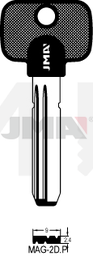 JMA MAG-2D.P Specijalan ključ (Silca MGN1RP / Errebi MGN1RP176)