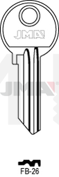 JMA FB-26 Cilindričan ključ (Silca FB25R / Errebi F34R)