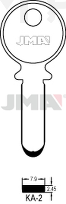 JMA KA-2 Specijalan ključ (Silca KA2 / Errebi KB2)