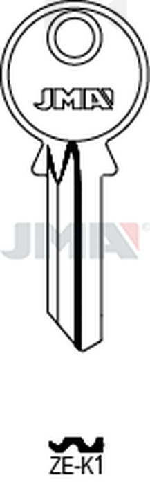 JMA ZE-K1 Cilindričan ključ (Silca ZE3 / Errebi ZE5PD)