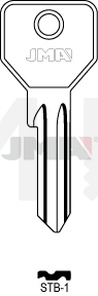 JMA STB-2 Cilindričan ključ (Silca STN1R / Errebi STB1R)