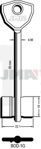 JMA BOD-1G Kasa ključ (Silca 5BDE3 / Errebi 2BOD84)
