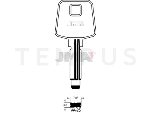 Jma VA-25 Specijalan ključ (Silca VAC91 / Errebi VC80) 14032
