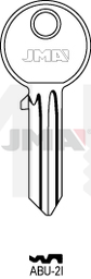 JMA ABU-2I Cilindričan ključ (Silca AB10R  / Errebi AU7R )