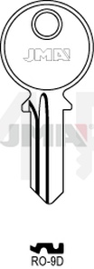 JMA RO-9D Cilindričan ključ (Silca RO7 / Errebi R4D)
