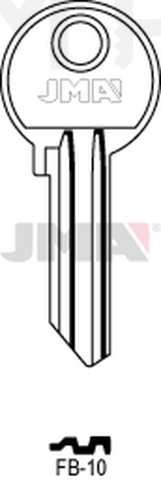 JMA FB-10 Cilindričan ključ (Silca FB18R / Errebi F27R)