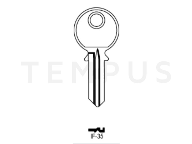 IF-35 IFAM ORIGINAL Cilindričan ključ (Silca IF2R / Errebi IF5 ) 20176