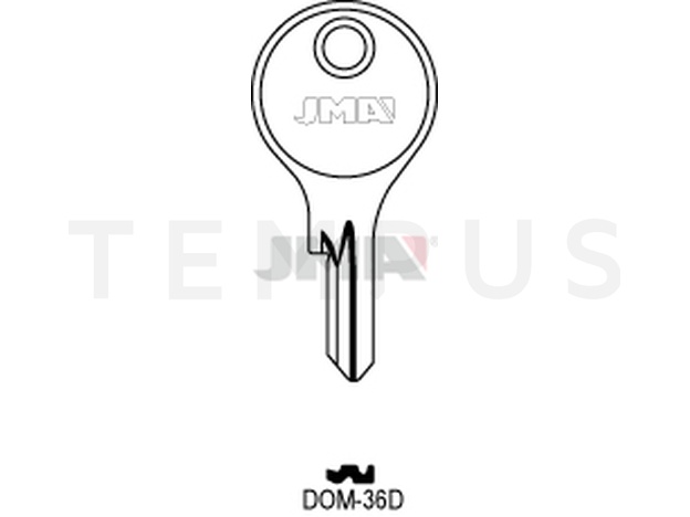 DOM-36D Cilindričan ključ (Silca DM10 / Errebi DM14)