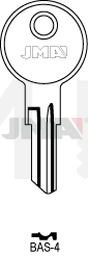 JMA BAS-4 Cilindričan ključ (Silca BA1 / Errebi BASX)