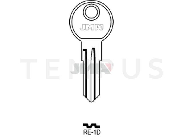 RE-1D Cilindričan ključ (Silca REN1R / Errebi RN8R) 13625