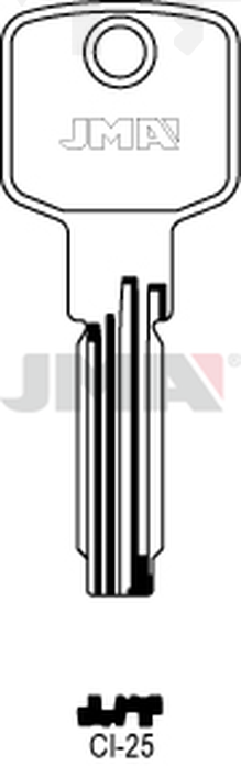 JMA CI-25 kl.ca60 Specijalan ključ (Silca CS146 / Errebi C25L, C25)