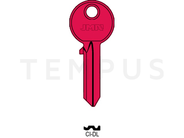 CI-DL ROJO Cilindričan ključ (Silca CS206, AB1, CS206 / Errebi C5D,AU5D, C5D) 14187